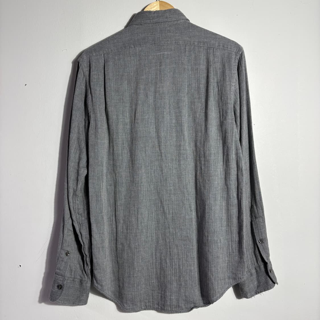 폴로 랄프로렌 빈티지 차콜 그레이 셔츠 (블랙 로고) (무료배송) 상품이미지4