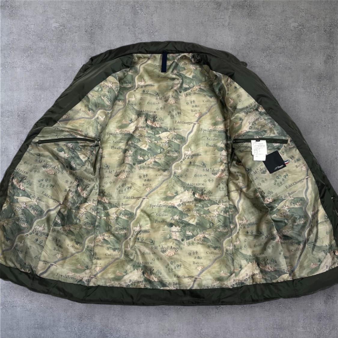 에스티 듀퐁 S.T. Dupont 카키 구스다운 퀄팅 패딩 자켓 48 상품이미지2