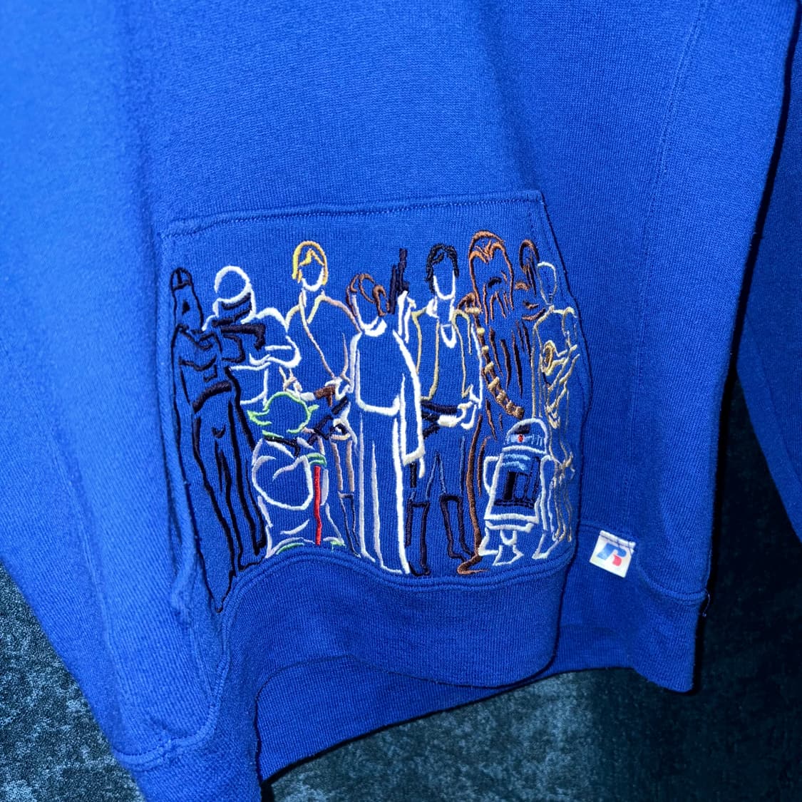 (XS) 러셀 스타워즈 자수 디테일 후드티 상품이미지4