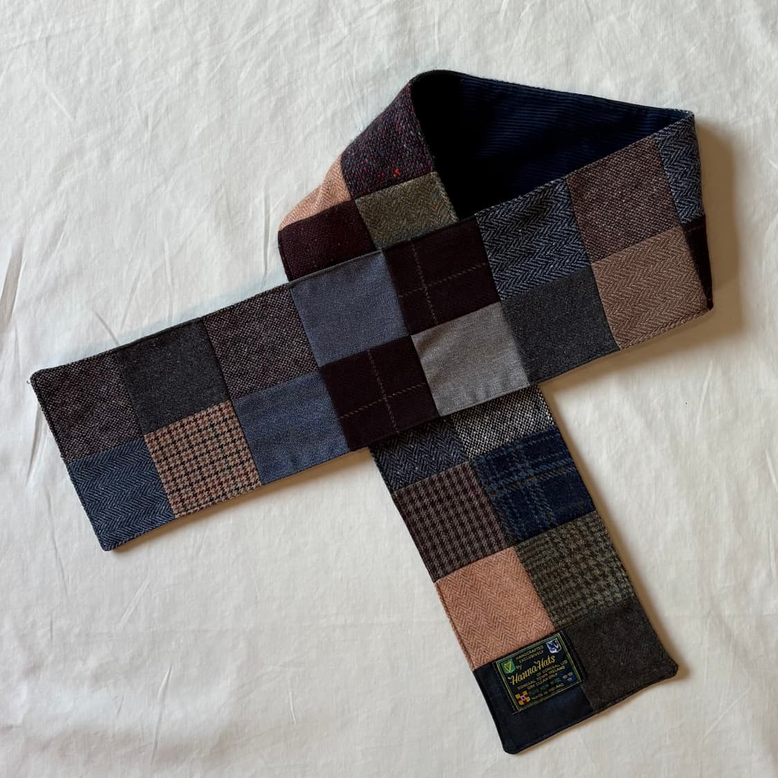 아일랜드 Hanna Hats 도네갈 트위드 패치워크 코듀로이 양면 스카프 상품이미지8