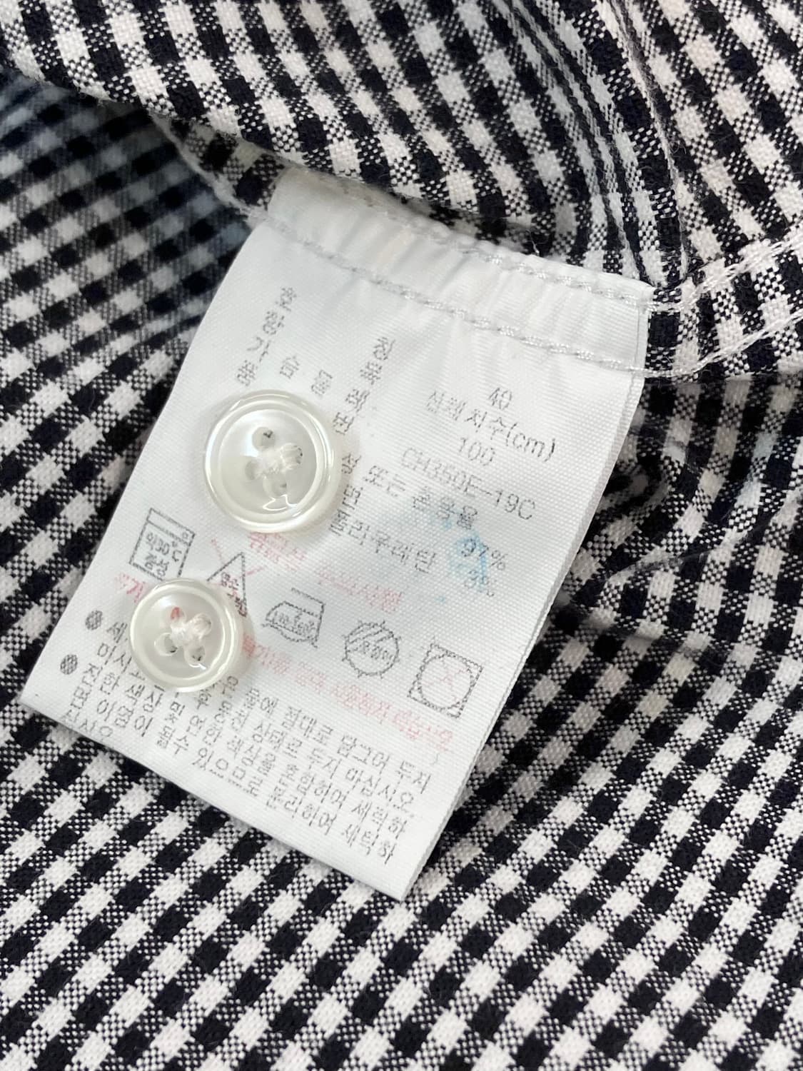 라코스테 체크 셔츠 블랙 M #csz2698 상품이미지6