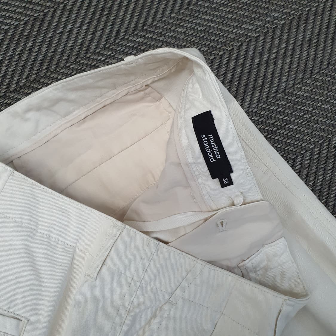 무신사 와이드 면바지 남자36 상품이미지2