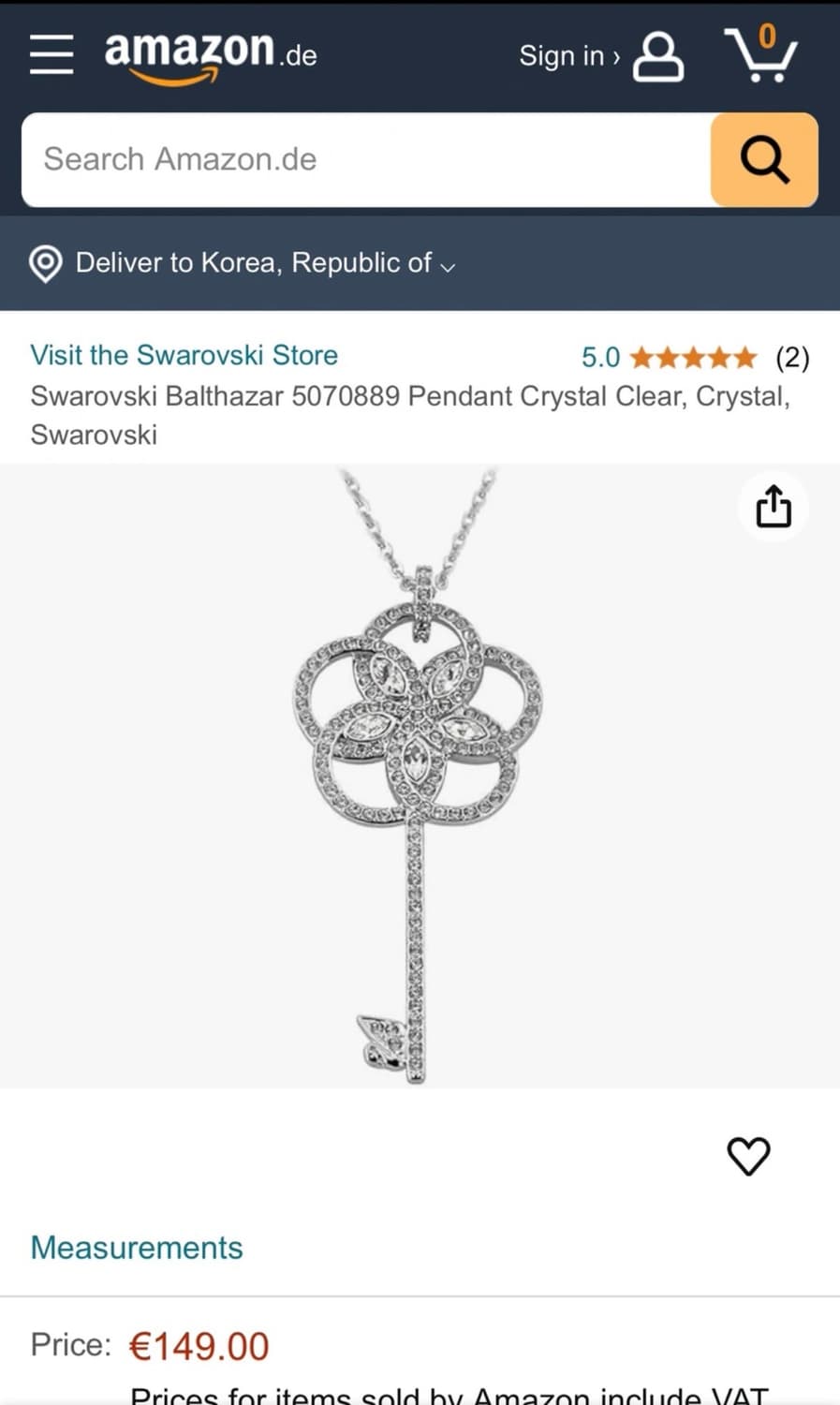 스와로브스키 balthazar 팬던트 목걸이 상품이미지4