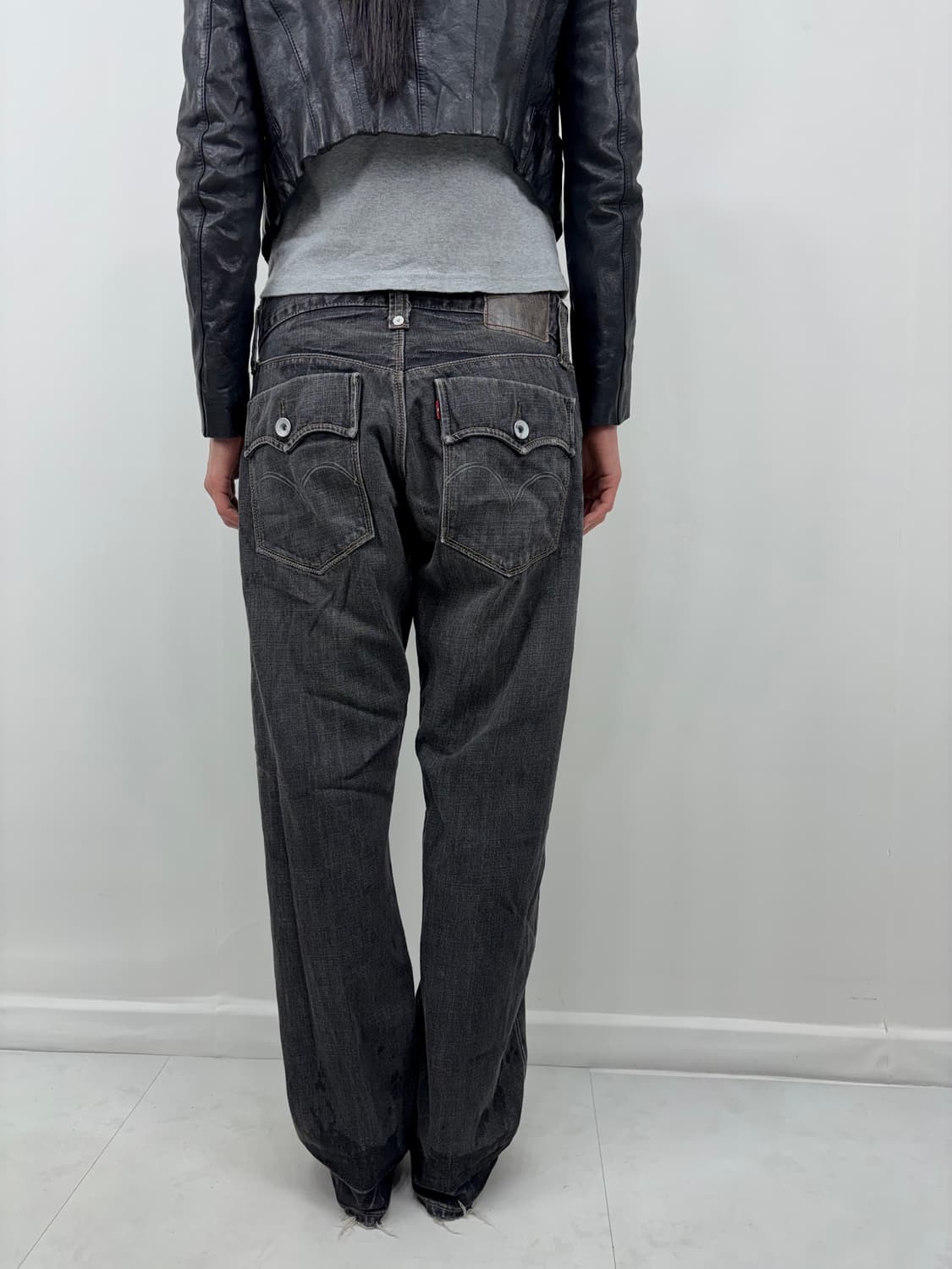 LEVIS BACK POCKET WASHED BLACK 상품이미지5