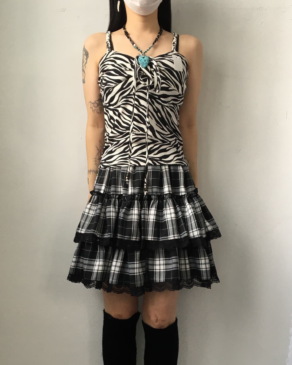 Zebra pattern sleeveless 상품이미지4