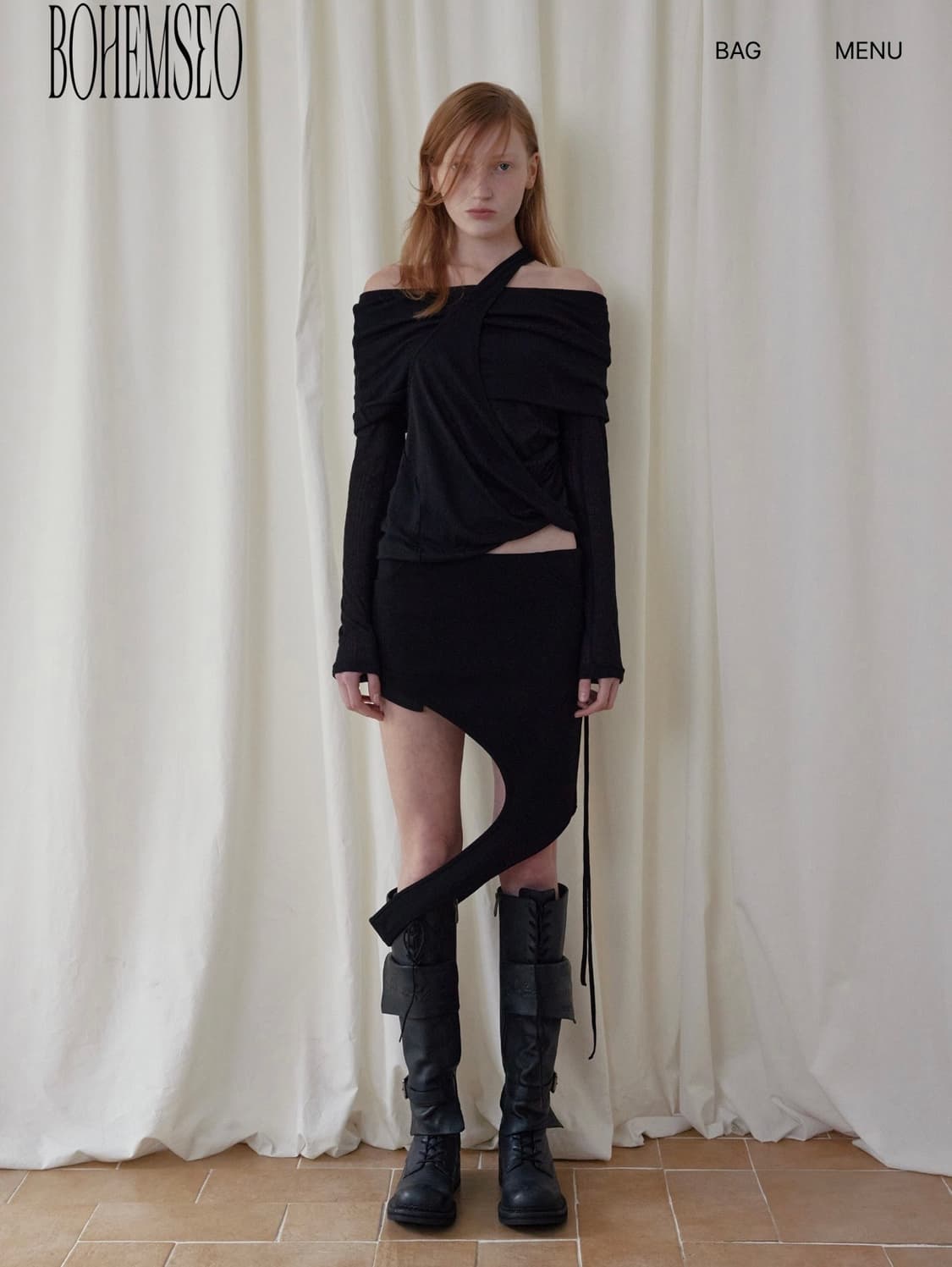 보헤미안서울 투웨이 오프숄더 탑 상품이미지1