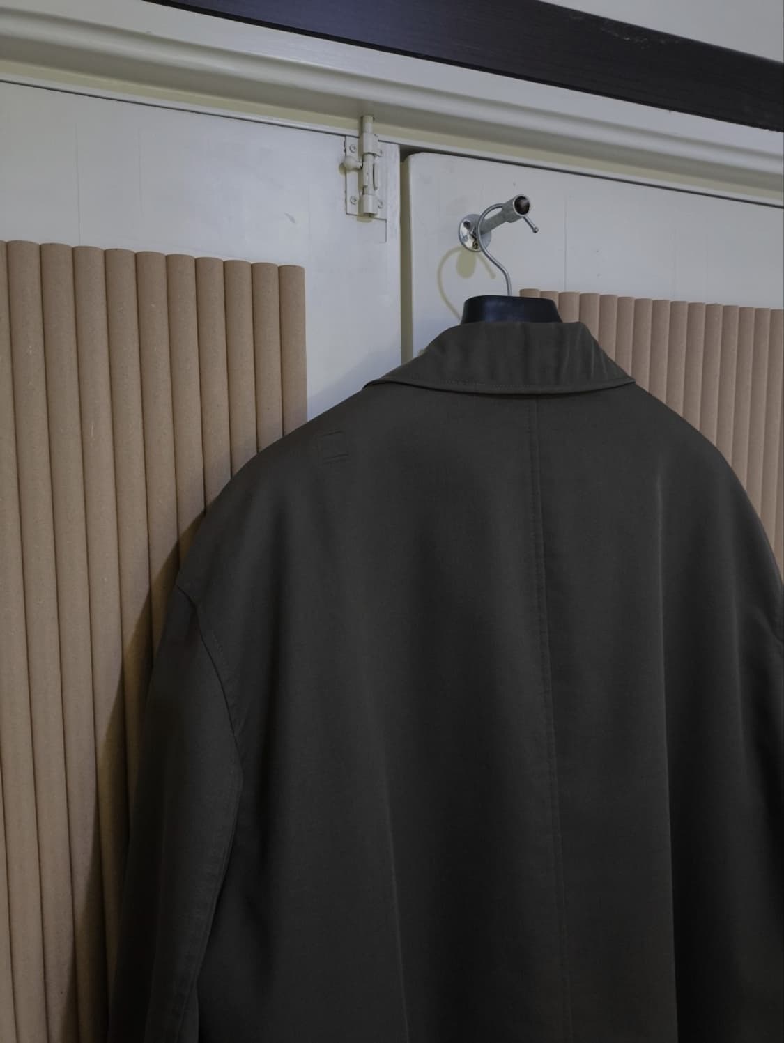 버버리 빅사이즈 오버핏 맥코트 진카키 내피 포함 상품이미지6