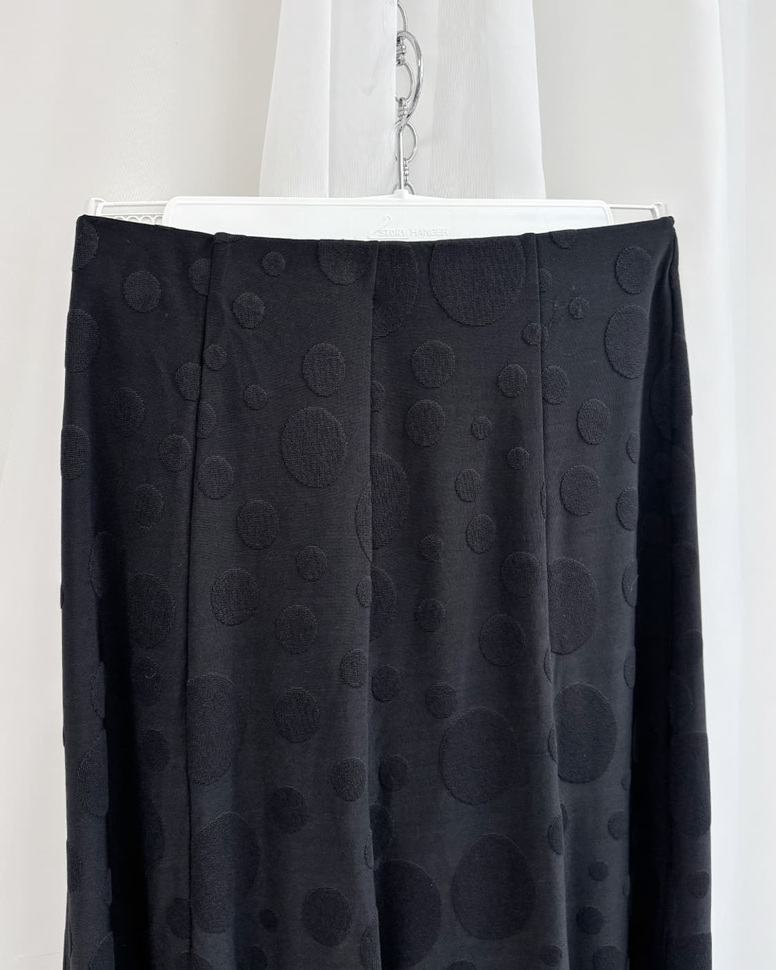 Sanaya flocking random dot jersey skirt 상품이미지3