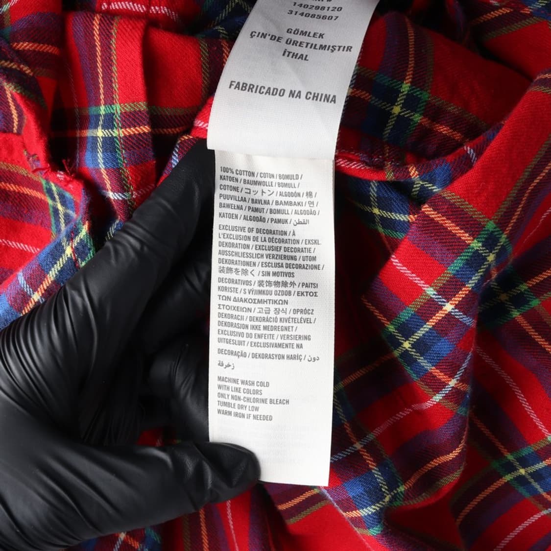 아베크롬비 앤 피치 레드 타탄체크 플란넬 투포켓 셔츠 M 상품이미지6