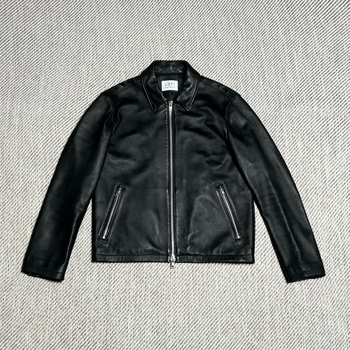 [L] LOFI 로파이 천연 소가죽 투웨이 싱글 가죽자켓 상품이미지1