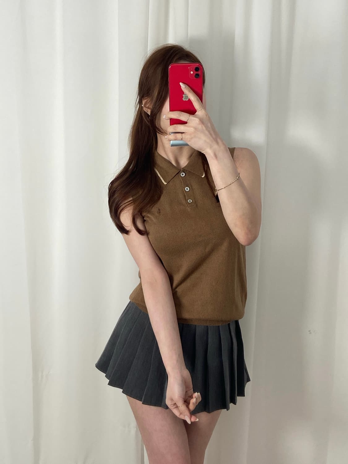 폴로 니트 조끼 상품이미지3