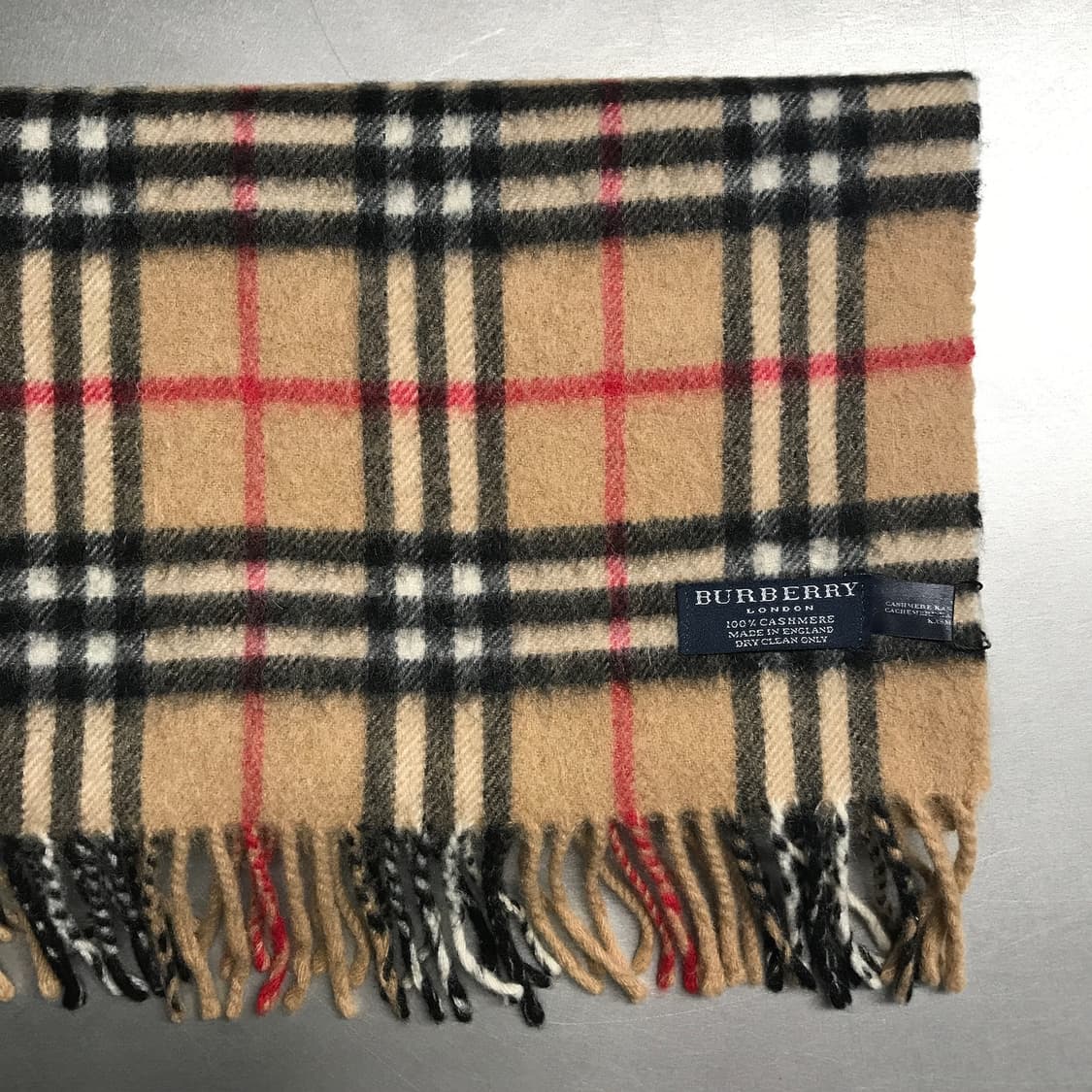 버버리 정품 캐시미어 머플러 베이지 상품이미지3