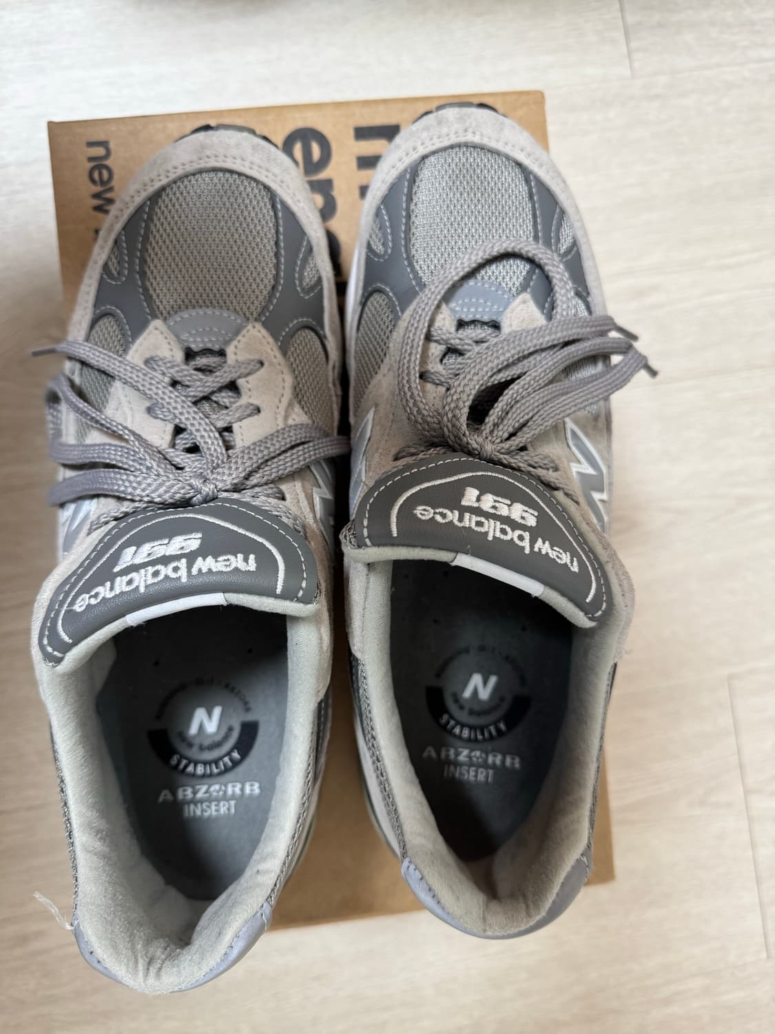 뉴발란스 코리아 991 그레이 275 단시간 1회착 상품이미지4