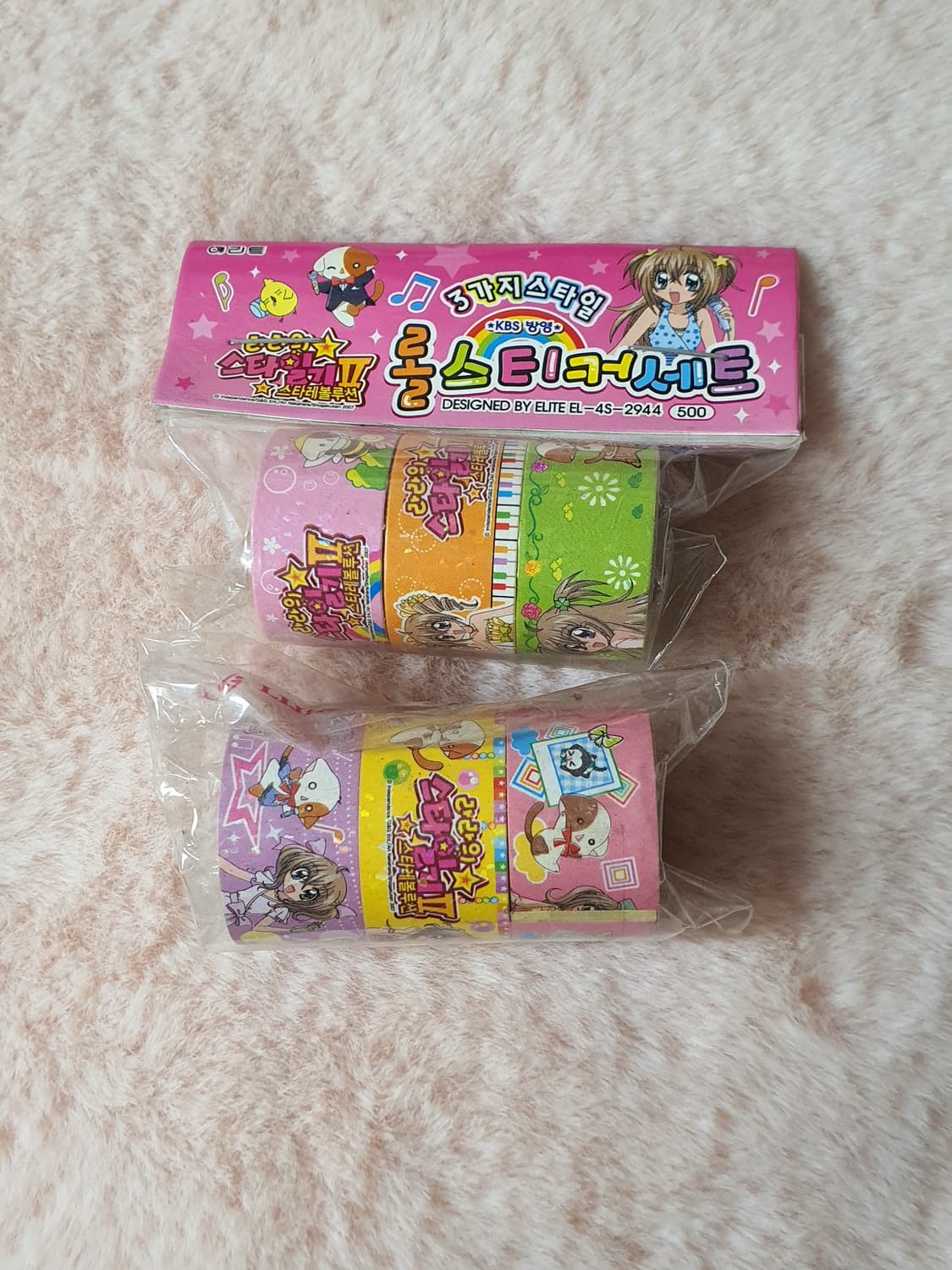 라라의 스타일기 라라 나봉이 고전 롤 스티커 세트 2종 고전 애리트 다꾸 상품이미지2