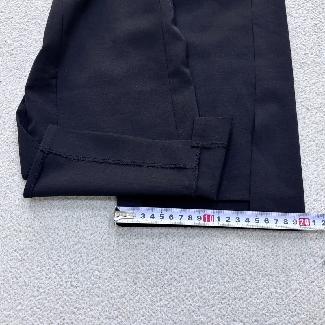 44 베네통 여성 블랙 와이드 슬랙스 0420E 상품이미지8