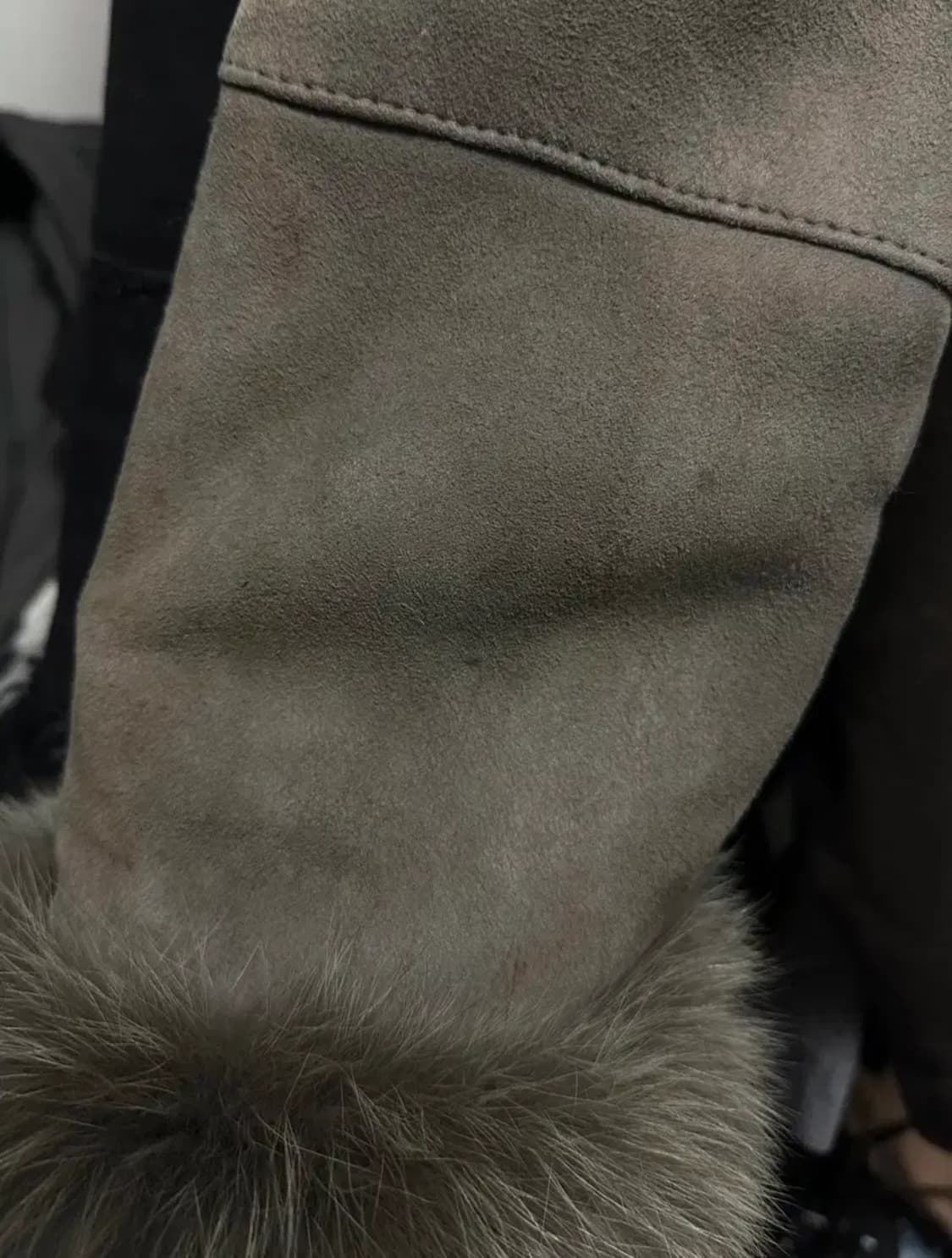 빈티지 y2k 갸루 퍼 트리밍 쉽스킨 양가죽 퍼자켓 상품이미지7