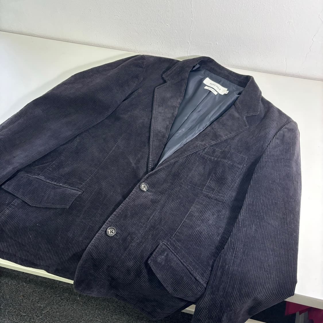 100-105 빈폴 블랙 코듀로이 블레이져 상품이미지2