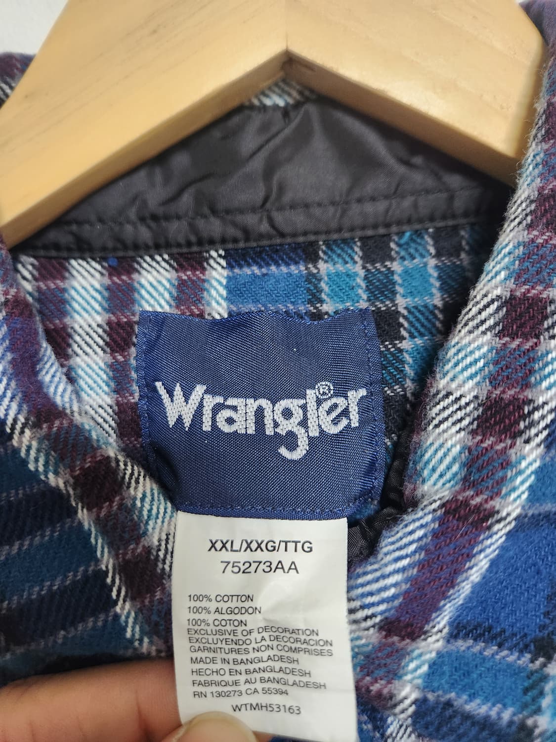 랭글러Wrangler 웨스턴 플란넬 셔츠 2XL - S71 상품이미지4