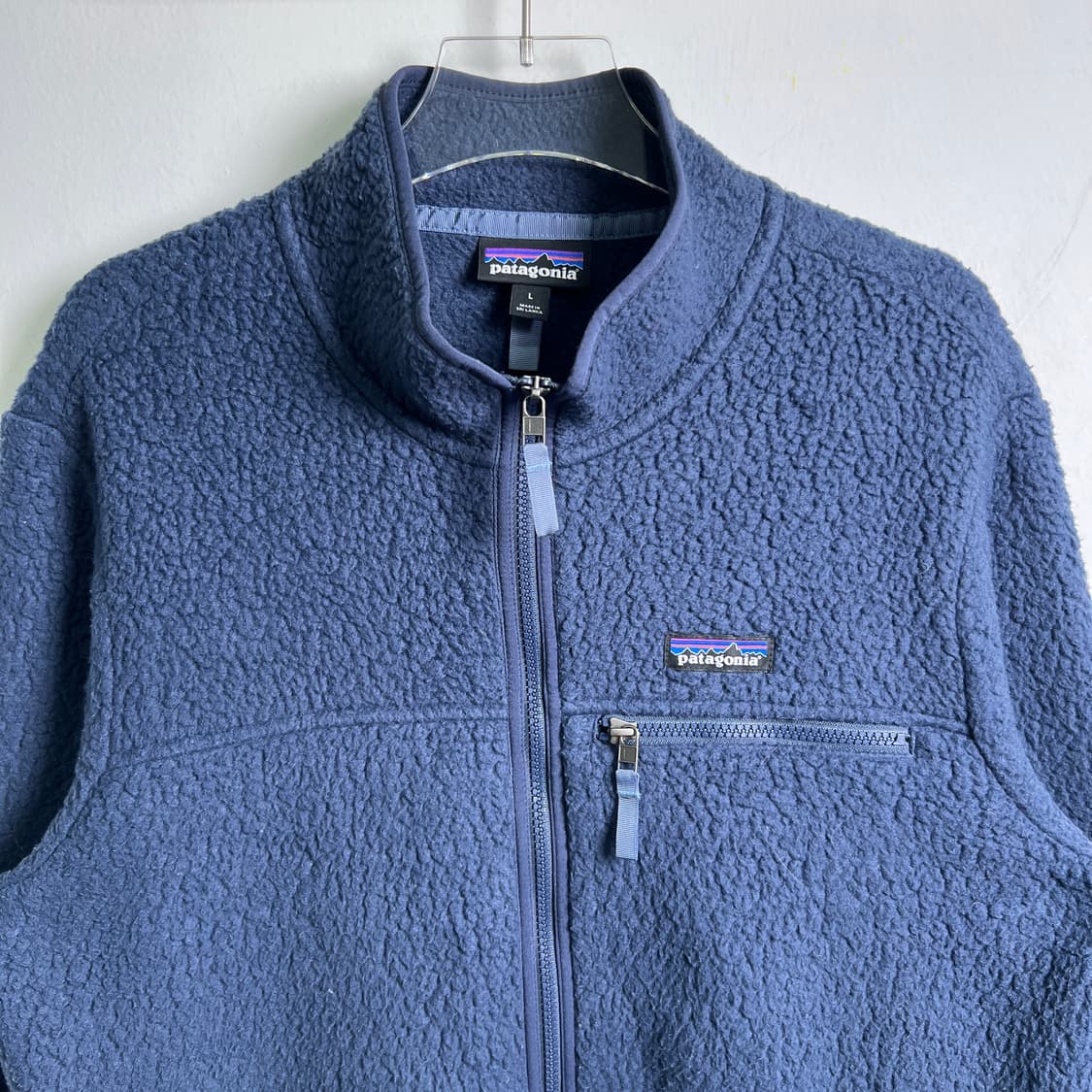 파타고니아 네이비 레트로 파일 플리스 자켓 L 상품이미지4