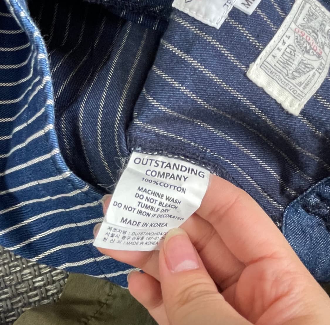 아웃스탠딩 스트라이프 워크자켓 M 상품이미지7