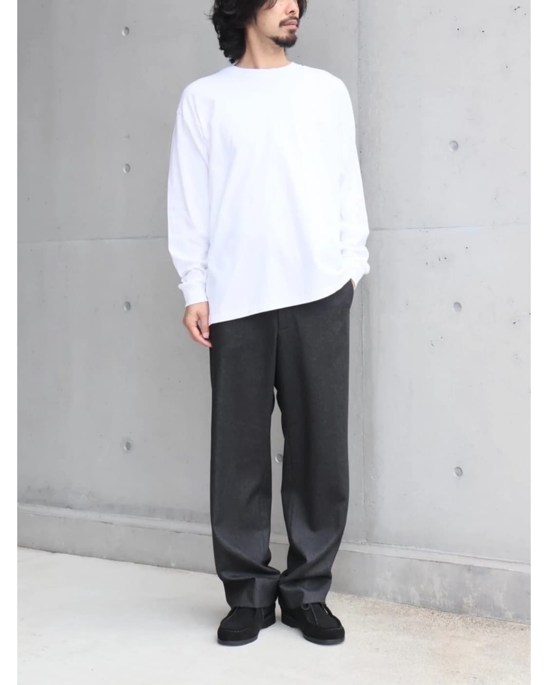 24aw comoli 코모리 울 플란넬 팬츠 상품이미지5