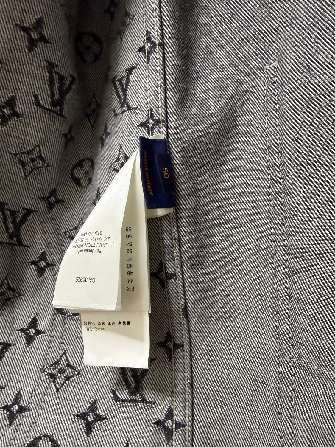 루이비통 니고 크레이지데님자켓 50사이즈 상태S급 상품이미지5