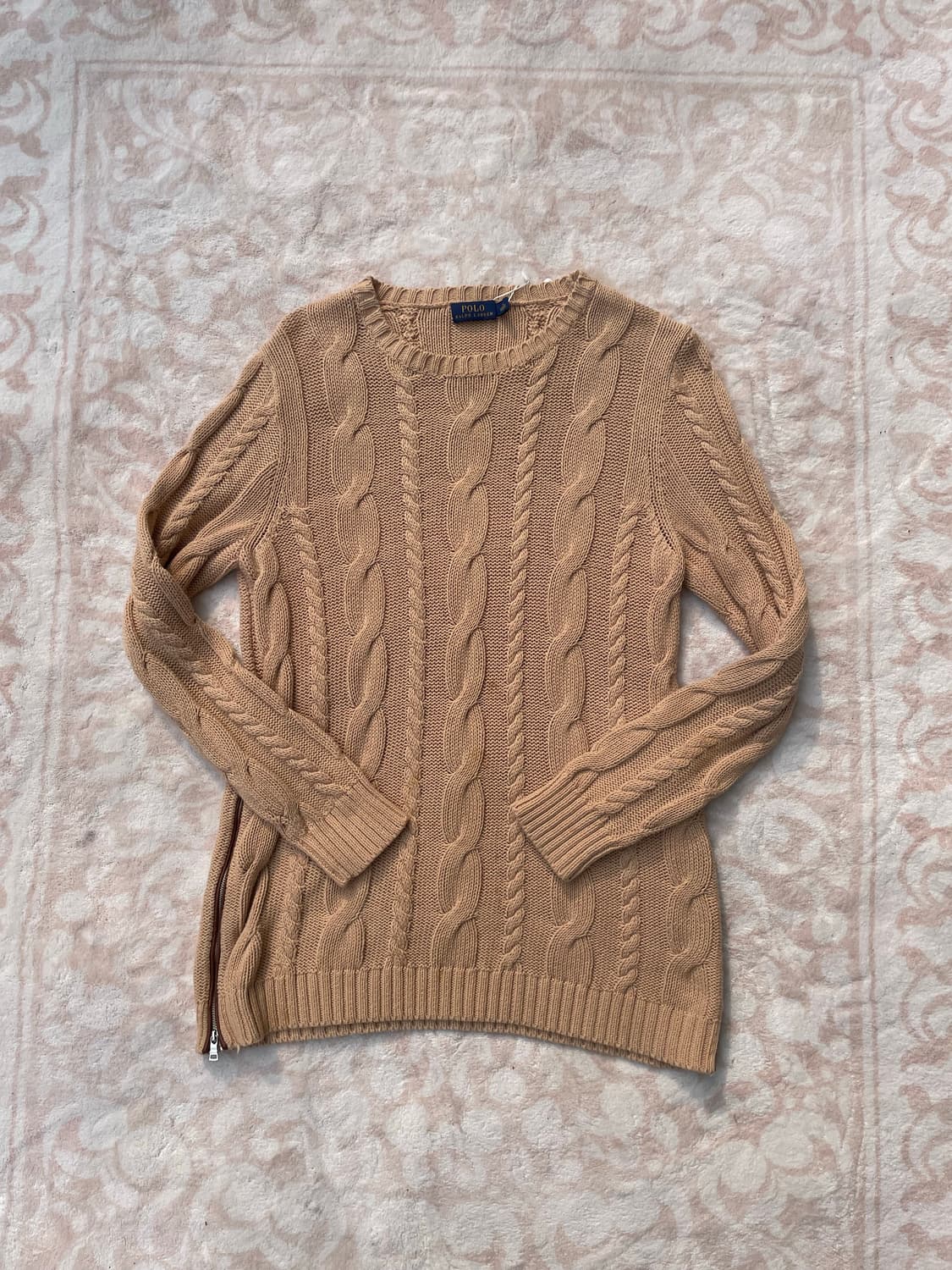 Polo Ralph Lauren 사이드 지퍼 케이블 니트 상품이미지1