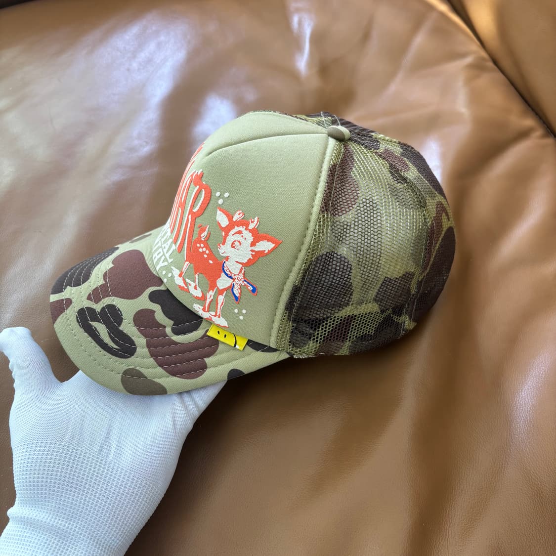 Kapital 캐피탈 오사카 한정 5패널 메쉬 볼캡 모자 밤비 카모 상품이미지5