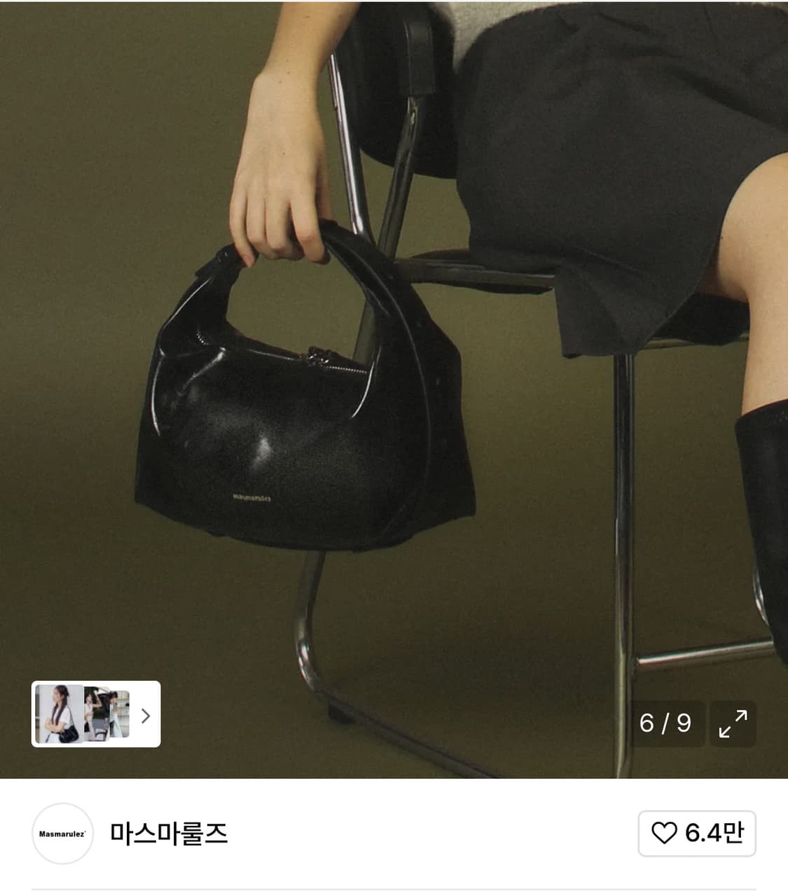 [SS급] 마스마룰즈 3way 벨티드 호보백 블랙 상품이미지3