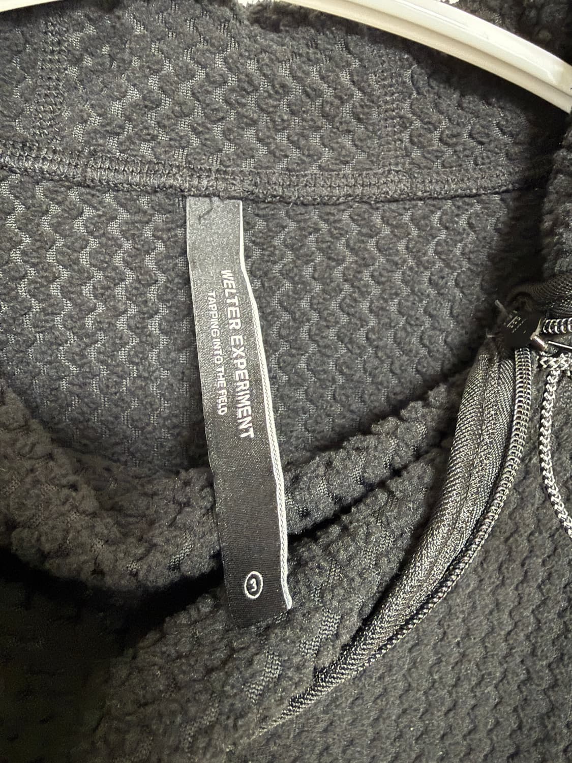 웰터익스페리먼트 칼로라 플리스 후디드 풀오버 3사이즈 블랙 상품이미지2