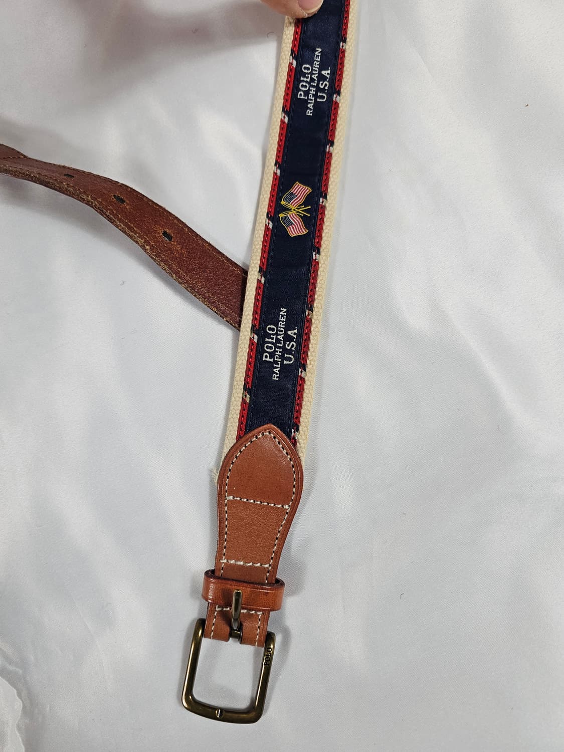 폴로성조기레더트림벨트 상품이미지1