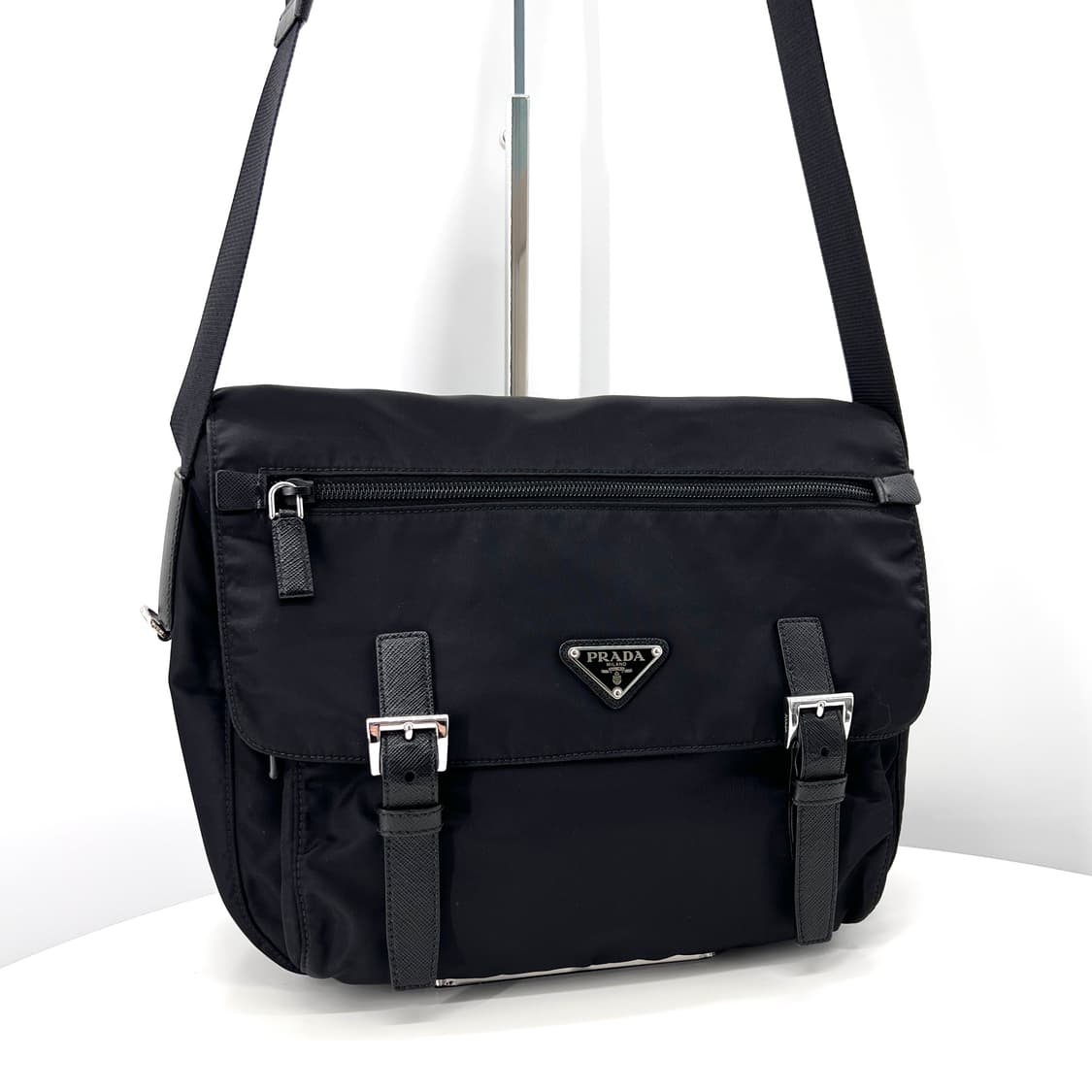 프라다 나일론 삼각로고 메신저백 크로스백 블랙  상품이미지1