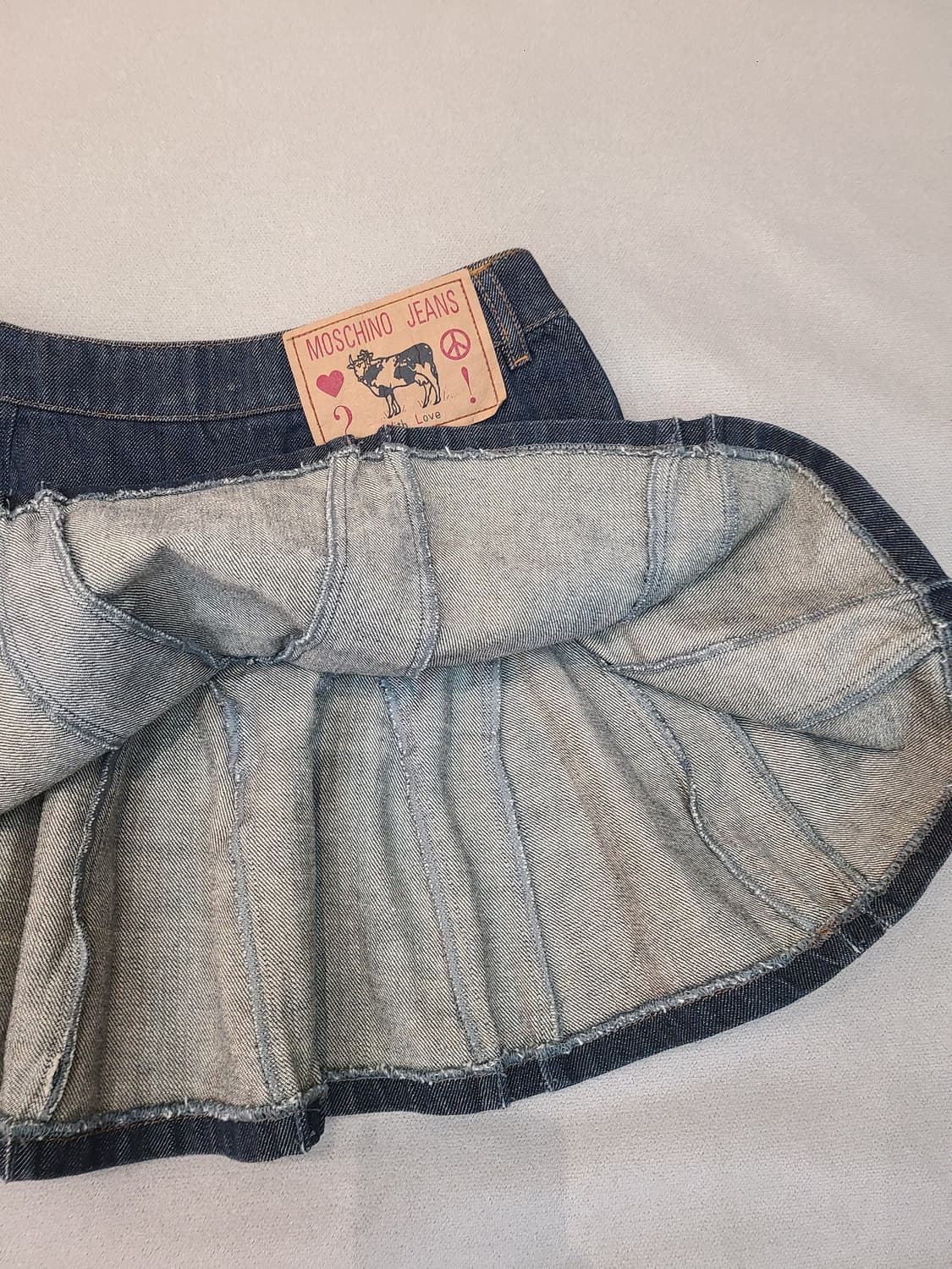 MOSCHINO jeans 모스키노 진 플레어 데님스커트 청스커트 38 상품이미지8