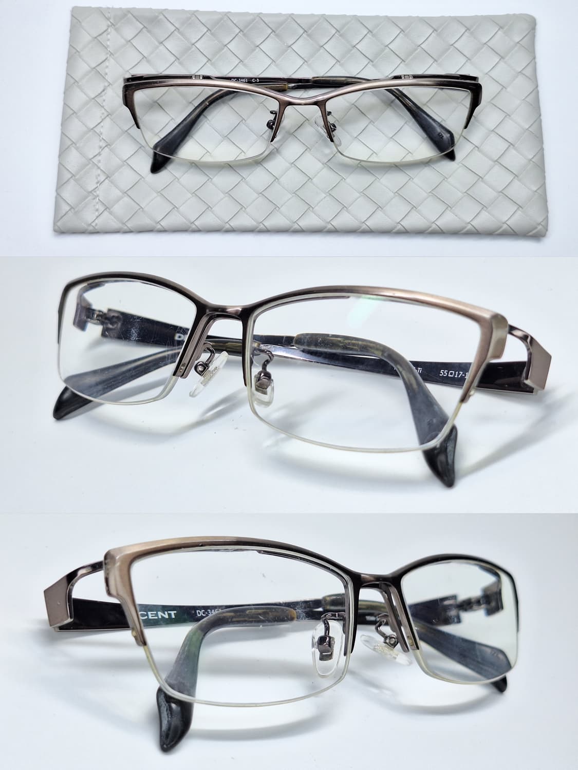 하세가와 DECENT DC-3461 반무테 플립업 안경 실버 기능성 낚시 상품이미지4