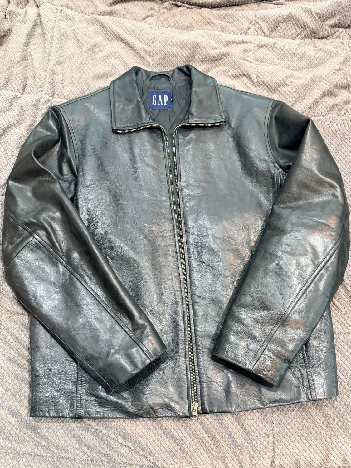 올드갭 풀집업 레더자켓 s 상품이미지1