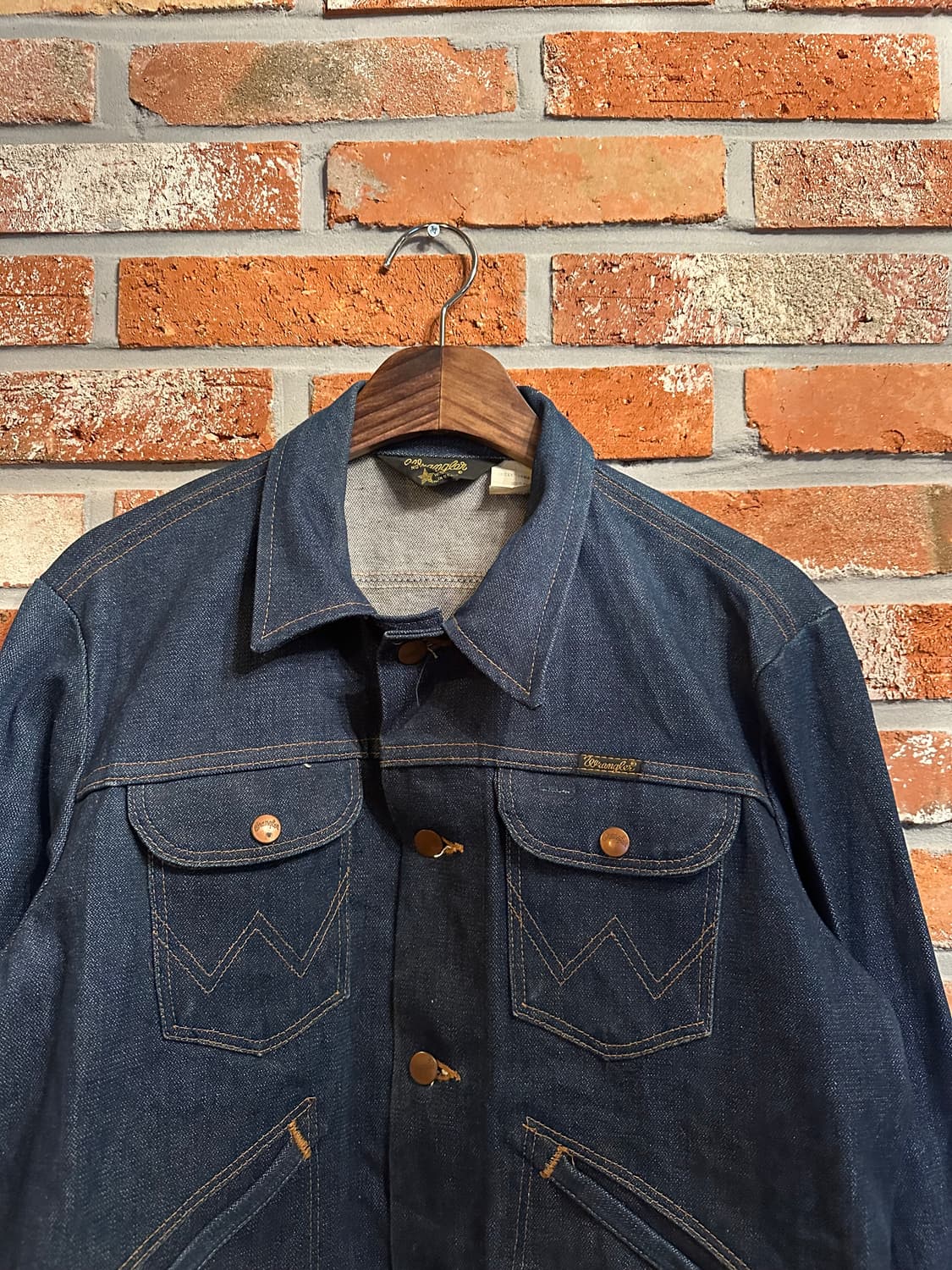80s USA 빈티지 랭글러 데님 자켓 124mj 126mj 상품이미지3