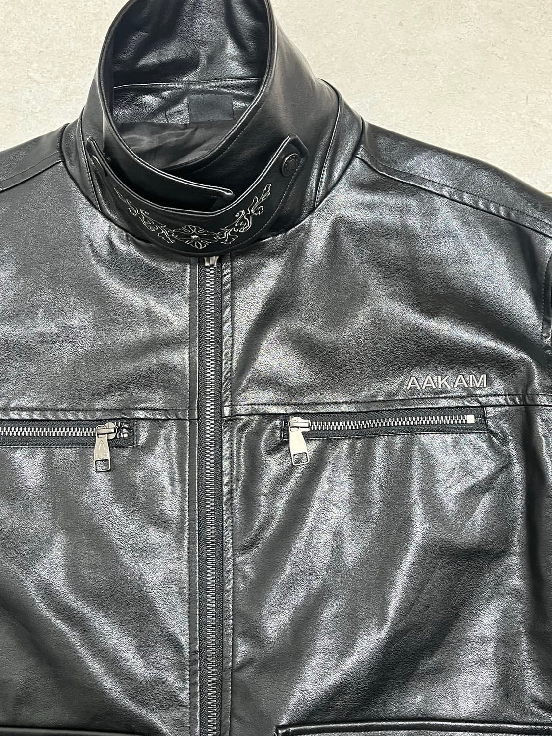 아캄 레더자켓 상품이미지1