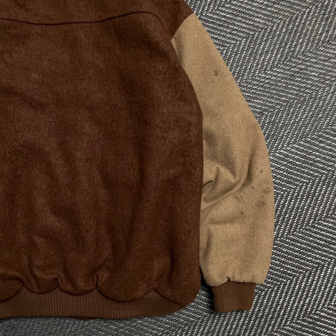 BIRKIN 빈티지 스타디움 모직 바시티 자켓o 5355 상품이미지4