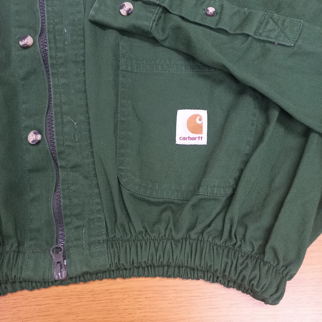 칼하트 리폼 크롭 셔츠 자켓 상품이미지4