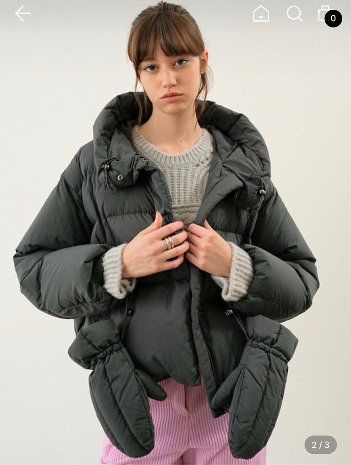 온앤온 구스다운 숏패딩 55 상품이미지1