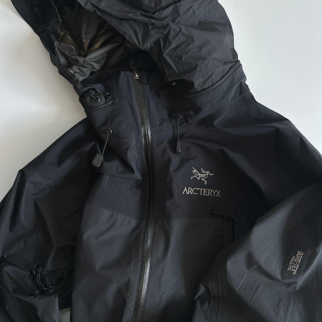 Arc'teryx 아크테릭스 구형 알파SV 블랙 쉐도우 고어쉘 히든 후드 상품이미지2