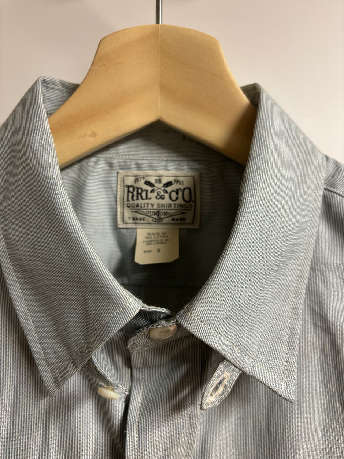 [15] RRL 드레스셔츠 인디고 스트라이프 상품이미지6