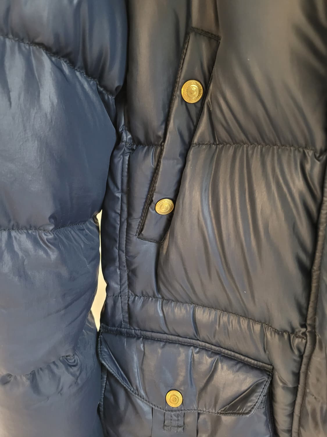폴로 진스 덕다운 롱패딩 네이비 M 상품이미지5