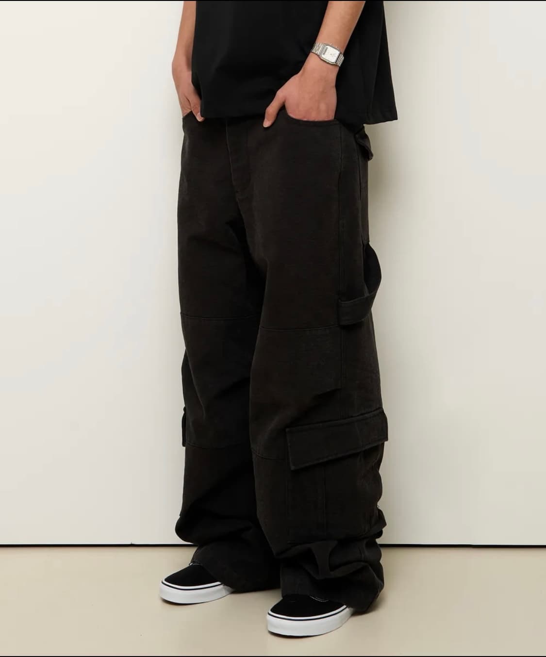 Oblique Pocket Wide Cargo Pants 상품이미지1