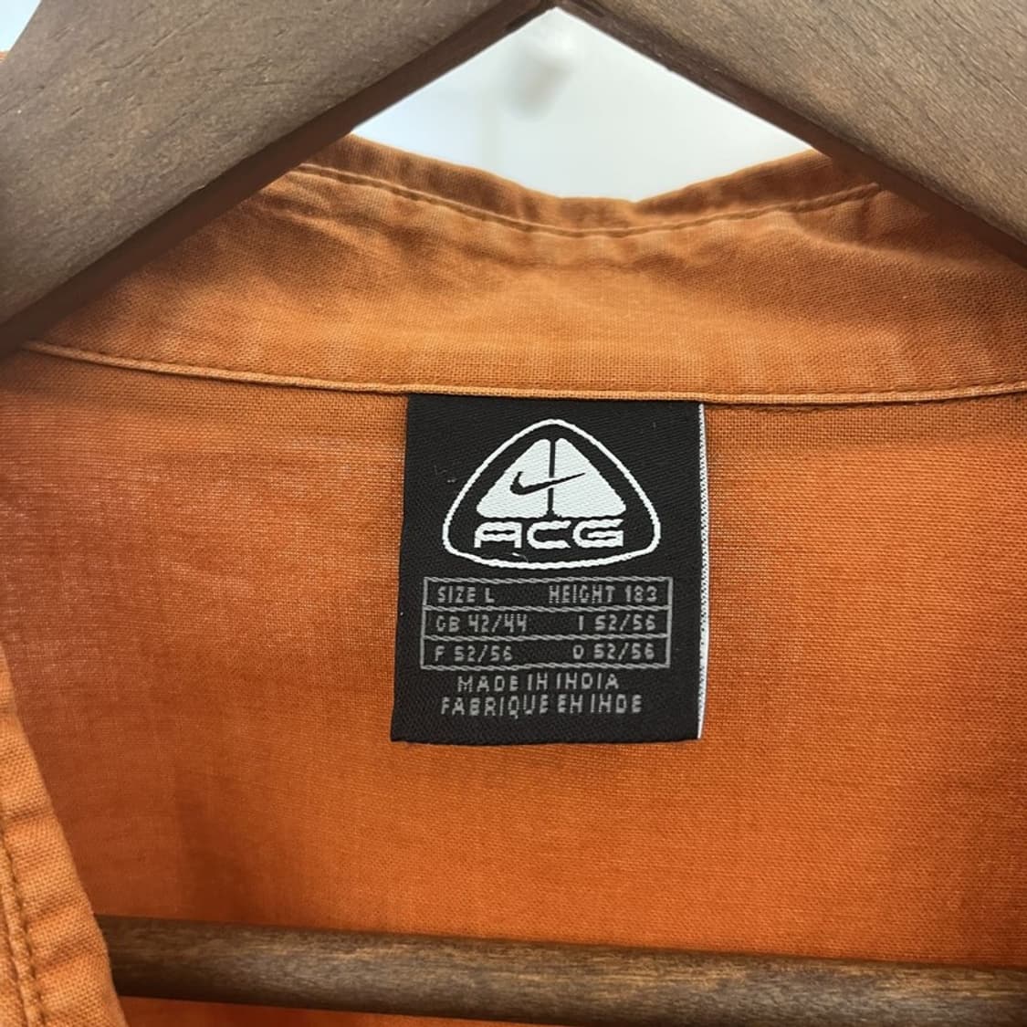 나이키 ACG 빈티지 컨트리 트러커 오렌지브라운 셔츠 L C09937 상품이미지5