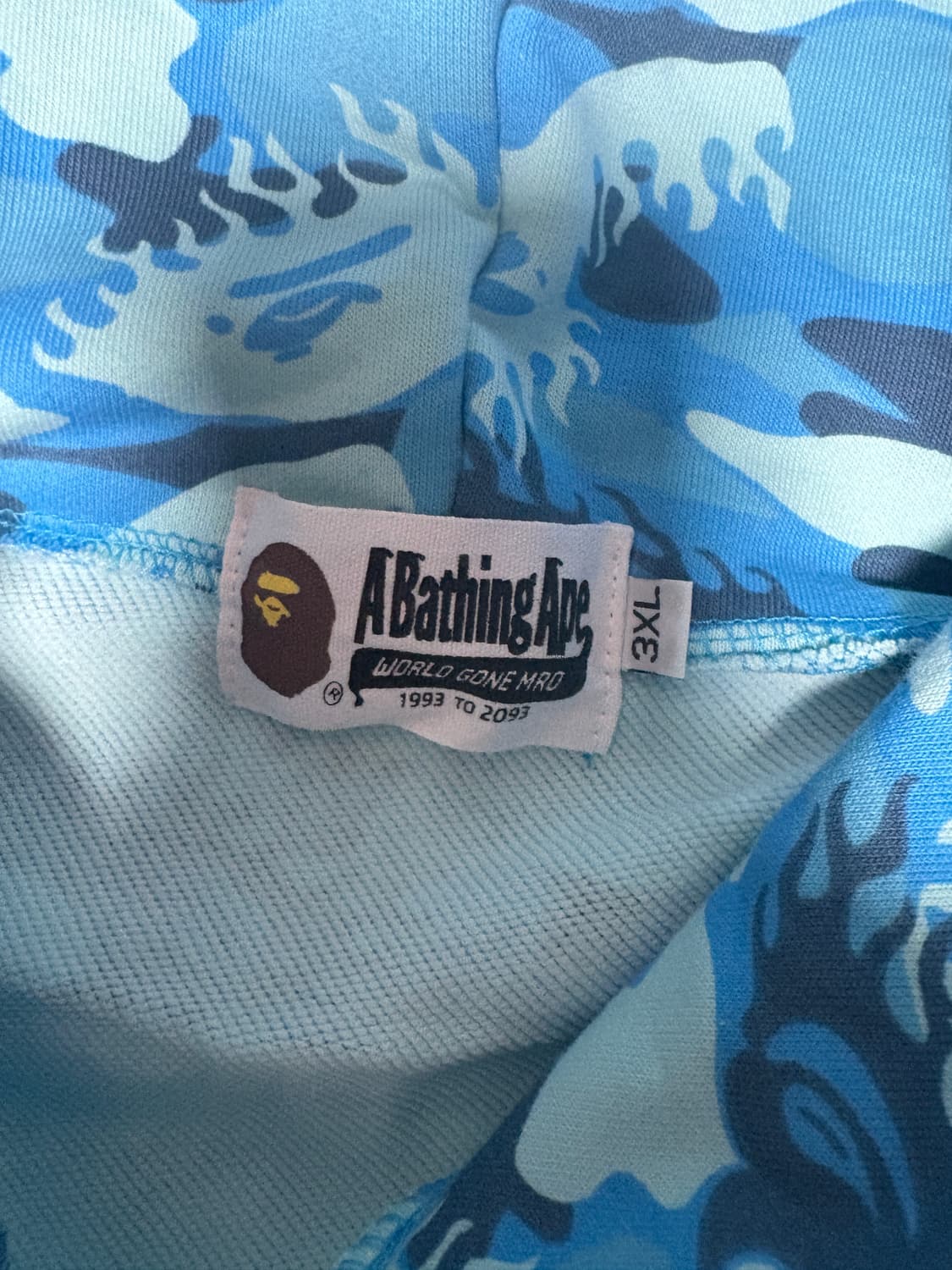 베이프 후드집업 블루 상품이미지3