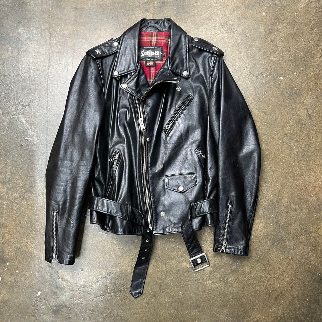 Schott 쇼트 라이더 자켓 L 상품이미지1