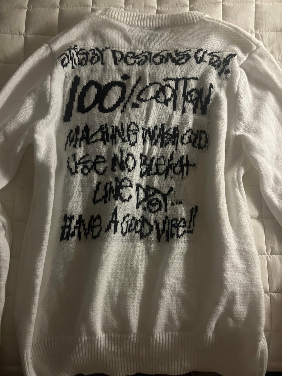 스투시 화이트 니트 상품이미지2