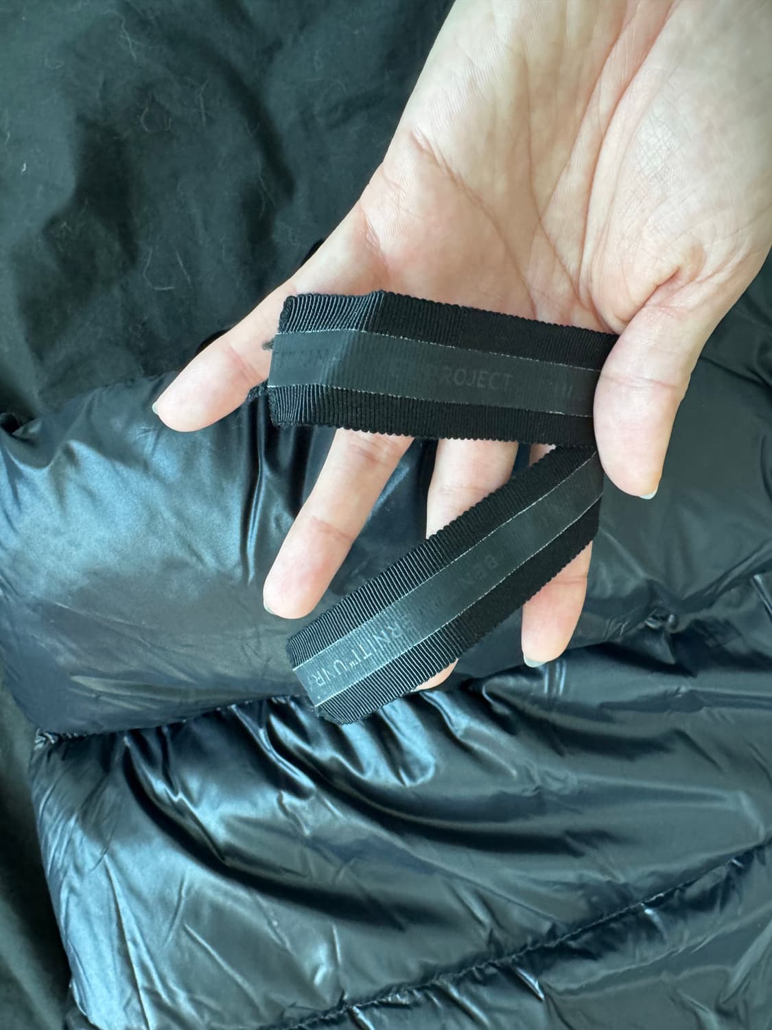 언라벨 프로젝트 배색 다운자켓 상품이미지6