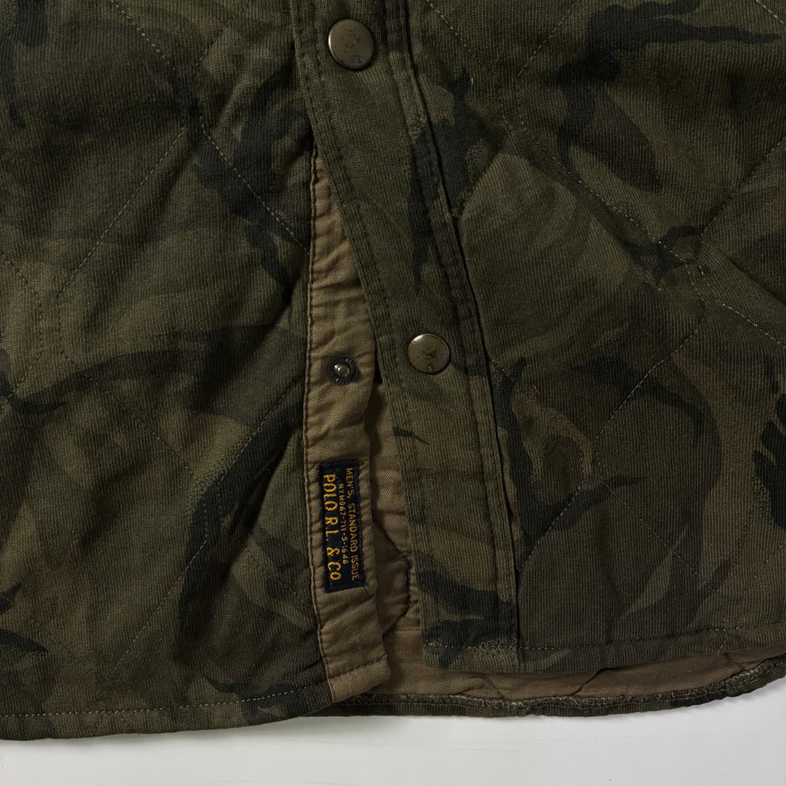 Polo 폴로 랄프로렌 카모플라쥬 퀼티드 셔츠 자켓 상품이미지4